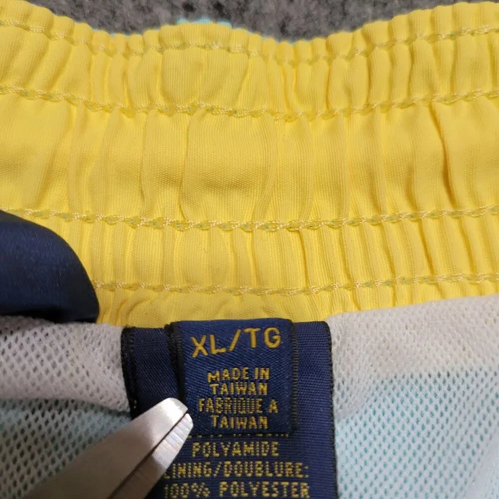 Polo Ralph Lauren Shorts Mens Extra Large Aqua Blue Swim Trunks Mesh Lined 5